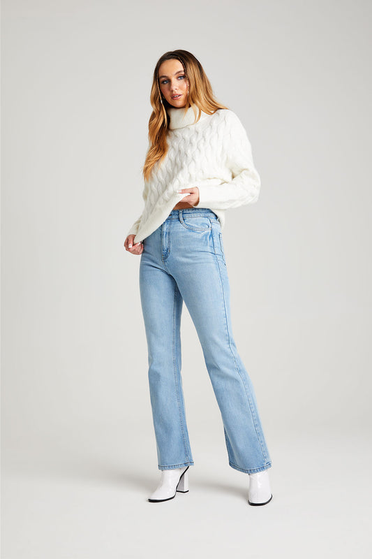 Bleach Hayley Straight Flare Jean