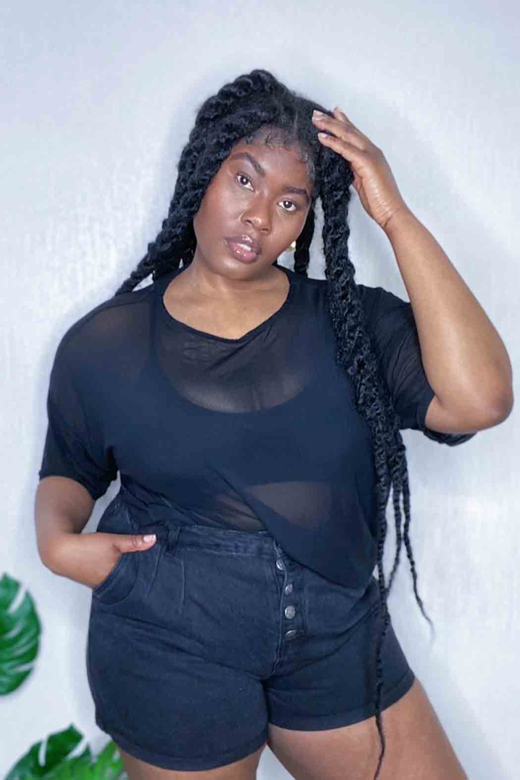 Curve Virgo Button Front Short